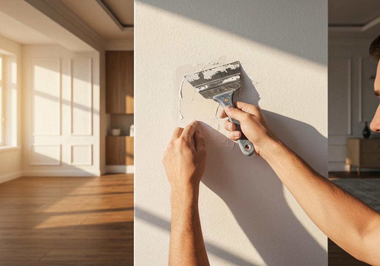 cacher un trou dans un mur
