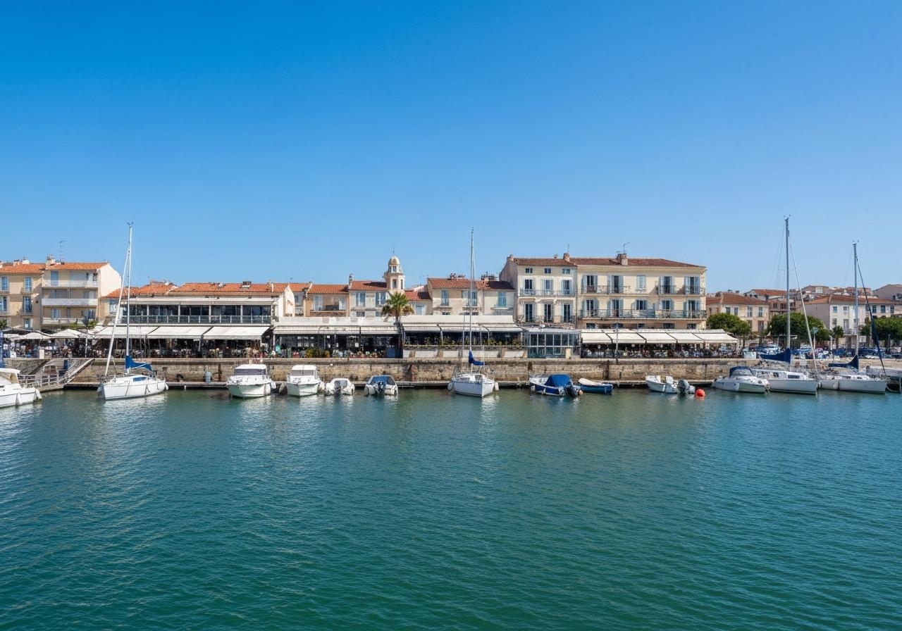 Quartier Foncillon Royan front de mer port animé