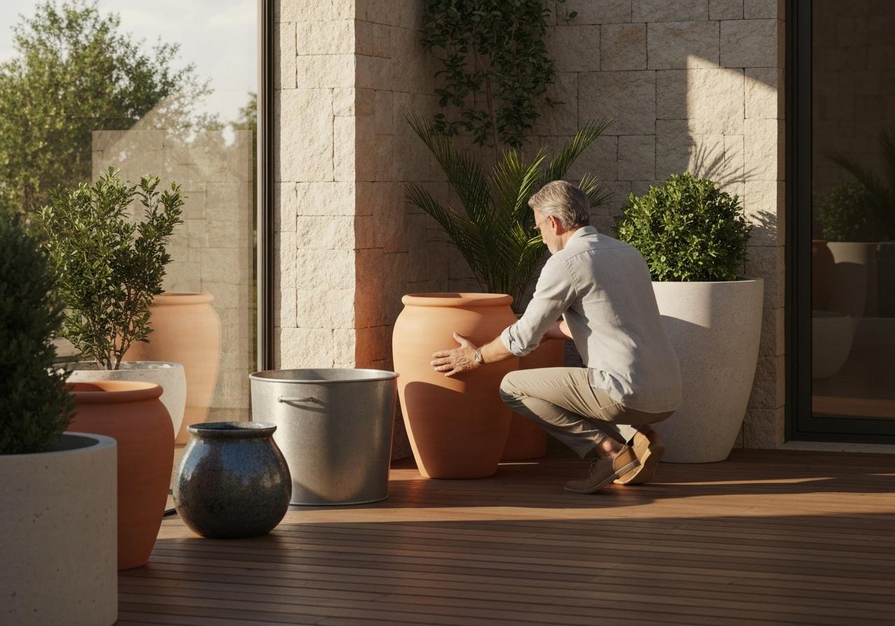 Comment choisir la taille et la matière d'un pot de terrasse selon son exposition ?