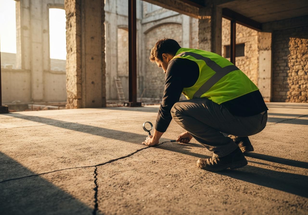 Comment détecter une fissure dans une dalle de béton avant rénovation
