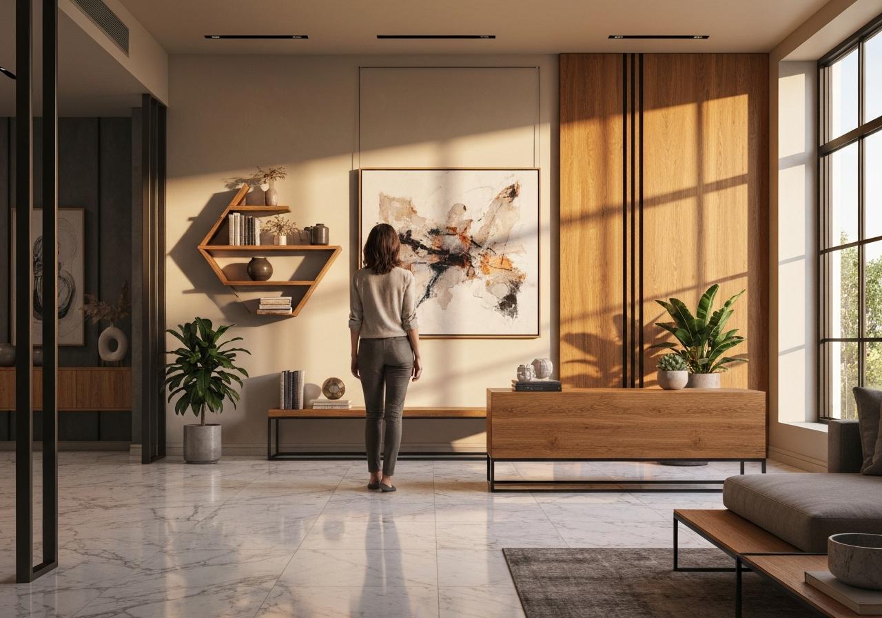idée décoration murale salon
