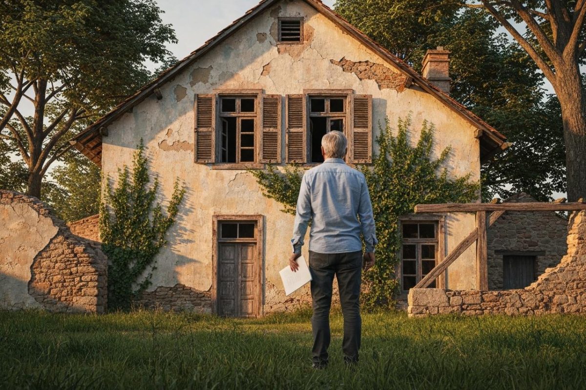 maison abandonnée à vendre